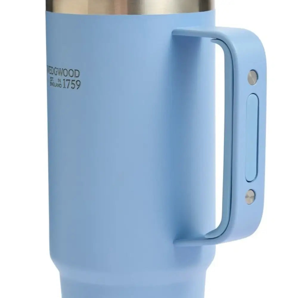 Close-up of the Wedgwood Jasper Blue Powder Coated Finish with Handle