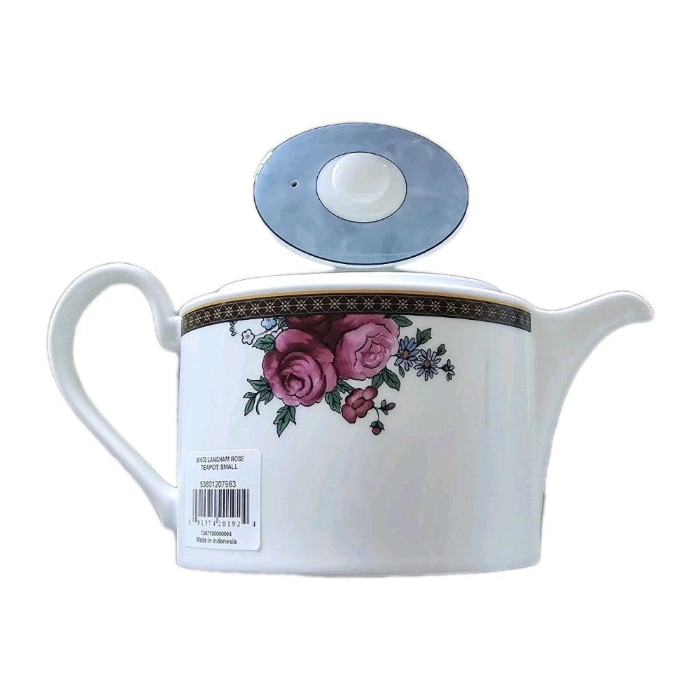Ceramic teapot with floral design