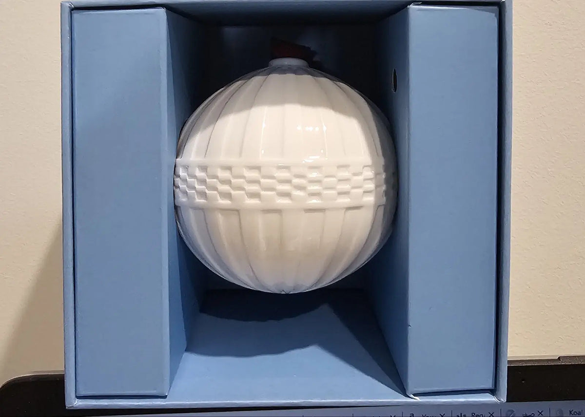 Wedgwood fluted ornament in gift box