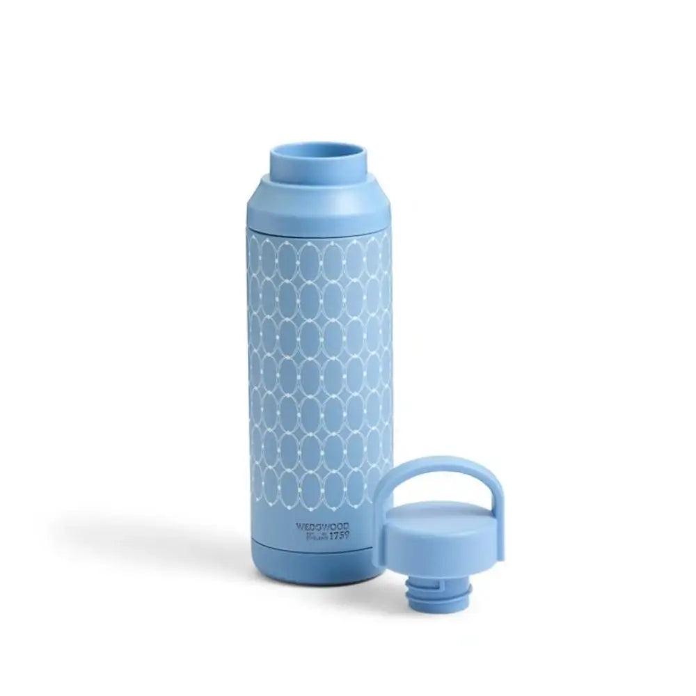 Luxury Wedgwood Renaissance Gold Stainless Steel Water Bottle with Integrated Handle