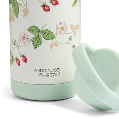 Classic Wedgwood Wild Strawberry Pattern 500ml Stainless Steel Flask for Hot and Cold Drinks