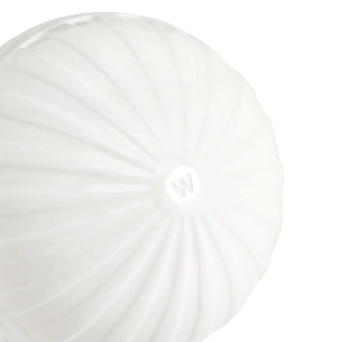 Wedgwood fluted ornament white fine bone china bauble