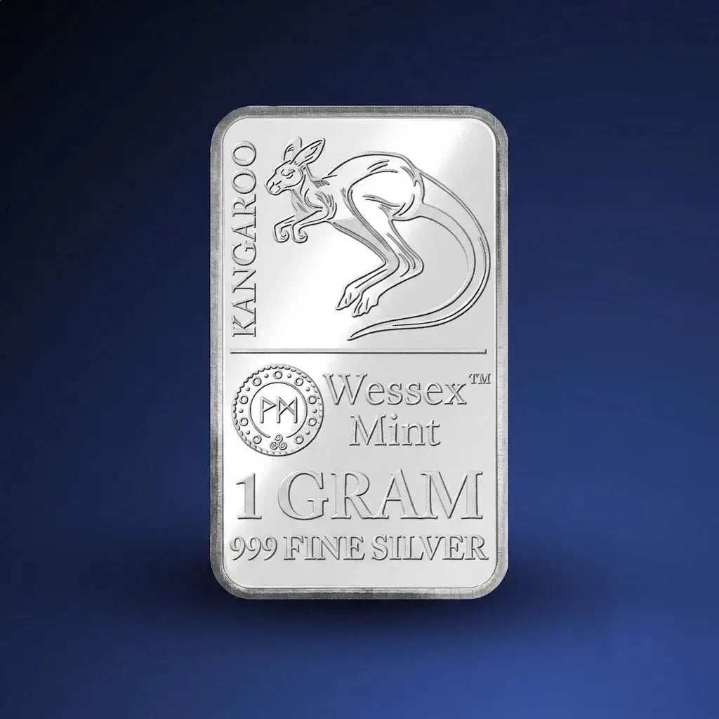 Wessex Mint Kangaroo Silver Bar Sheet 48g – .999 Fine Silver (48 x 1g)