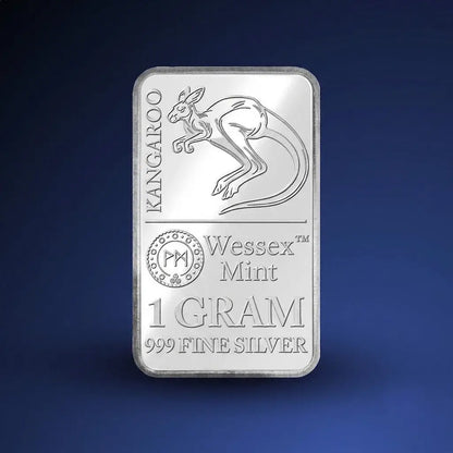 Wessex Mint Kangaroo Silver Bar Sheet 48g – .999 Fine Silver (48 x 1g)