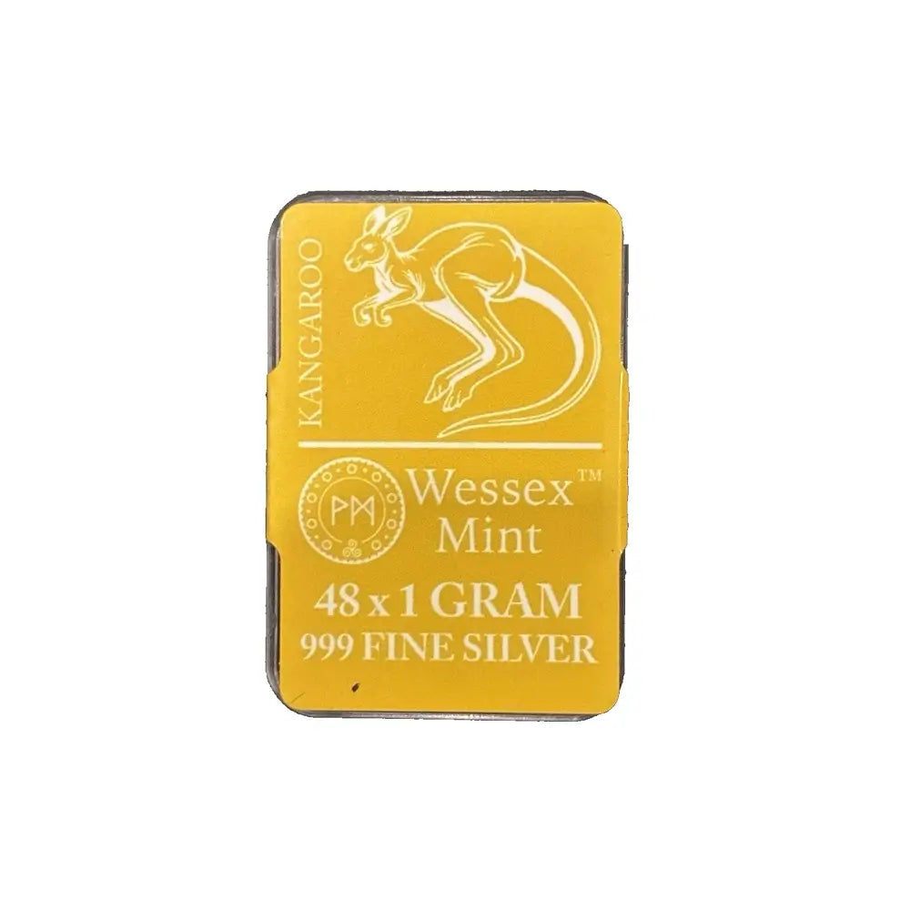 Wessex Mint Kangaroo Silver Bar Sheet 48g – .999 Fine Silver (48 x 1g)