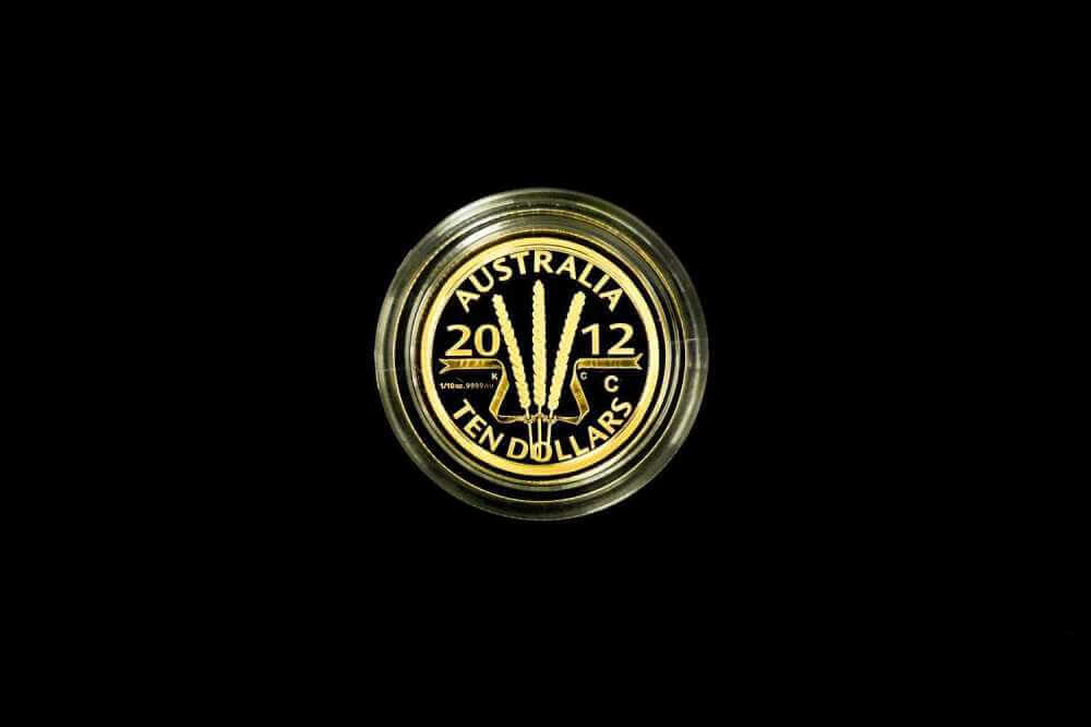 Wheat Sheaf Dollar 2012 $10 gold proof coin 1/10 oz Perth Mint