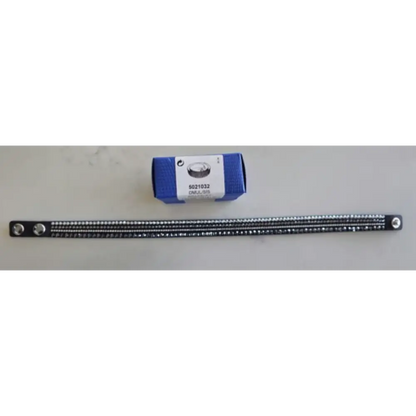 Metal rod with a blue packaging box labeled 'Bosch' on a white background
