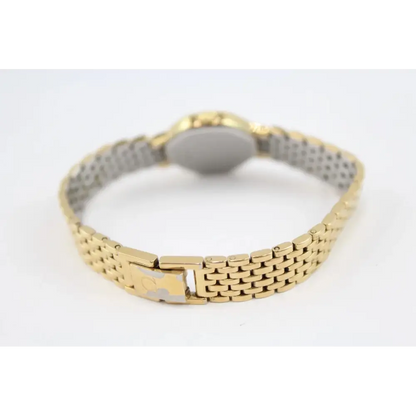Gold Women watch on a white background
