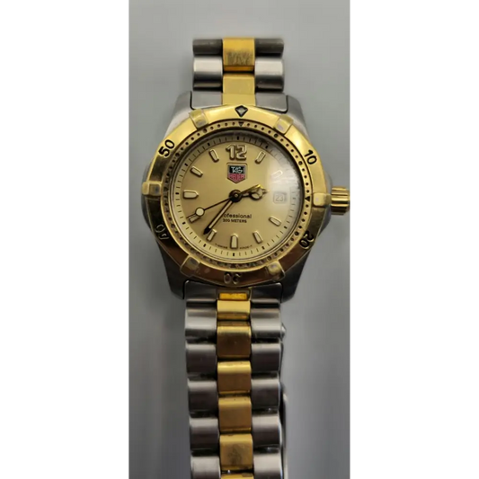 Gold and silver watch 