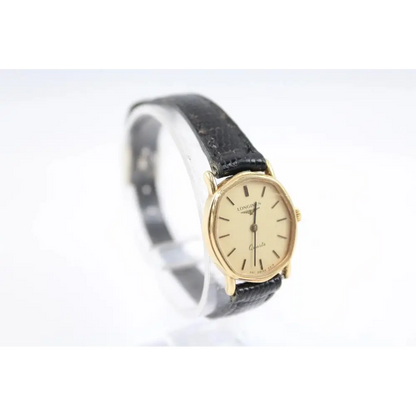 Womens Longines GoldTone Watch on white background