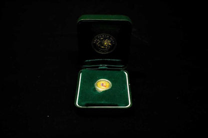 Presentation case and outer box for Year of the Rooster 1/20 oz gold coin