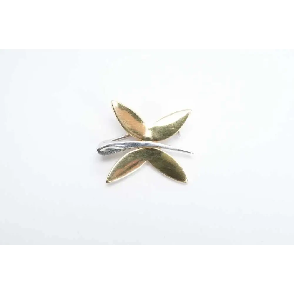 18ct Yellow and White Gold Italian Dragonfly Brooch from our Genuine Pre-Owned Luxury Rings & Designer Jewellery
