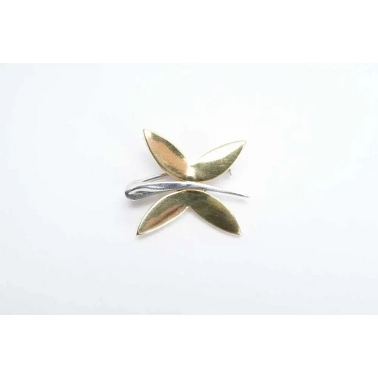 18ct Yellow and White Gold Italian Dragonfly Brooch from our Genuine Pre-Owned Luxury Rings & Designer Jewellery