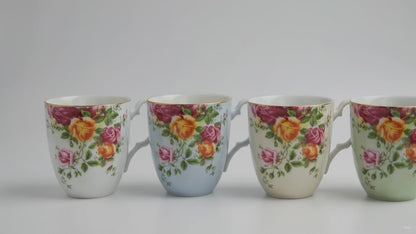 Royal Albert Old Country Roses Mug Set - 4 Pieces