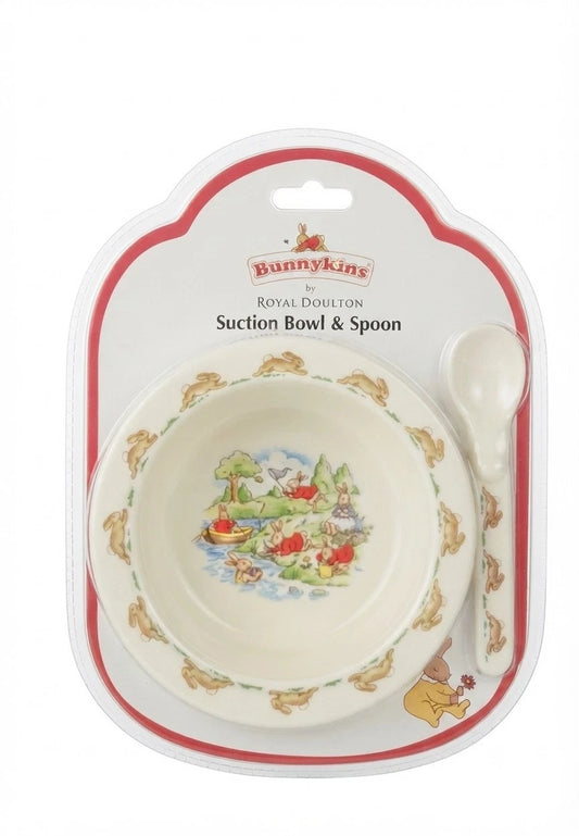 Royal Doulton Bunnykins Melamine Suction Bowl & Spoon Set (Play)