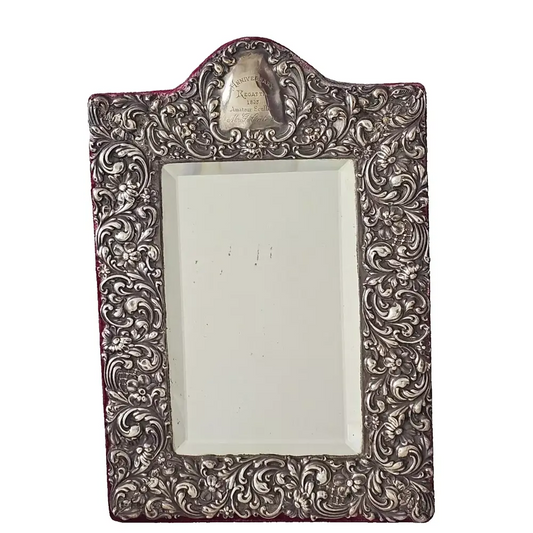 Decorative silver picture frame
