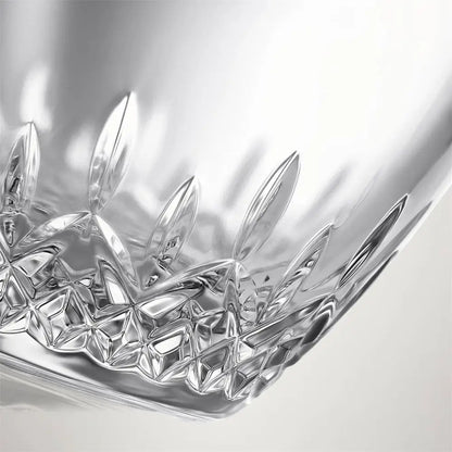 Waterford Lismore Essence crystal ice bucket with tongs, diamond and wedge cut pattern