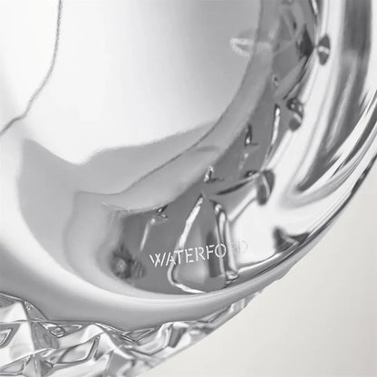 Waterford Lismore Essence crystal ice bucket and tongs on white background
